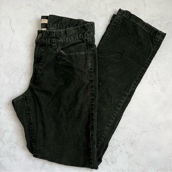 J. Crew Pants - J.Crew Corduroy Straight Leg Pants Forest Green